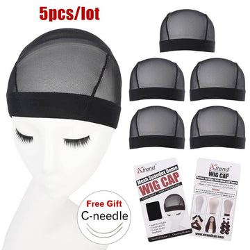 5Pcs/LotBlack Mesh Caps for Making Wigs Women Breathable Wig Caps